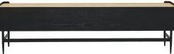 Szafki Rtv*KARE Design Szafka RTV Milano 200x55 Cm Ciemnobrązowa