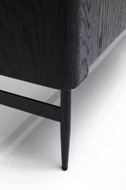 Szafki Rtv*KARE Design Szafka RTV Milano 200x55 Cm Ciemnobrązowa