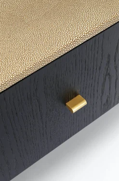 Szafki Rtv*KARE Design Szafka RTV Milano 200x55 Cm Ciemnobrązowa