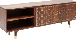 Szafki Rtv*KARE Design Szafka RTV Muskat 140x50cm Brązowa