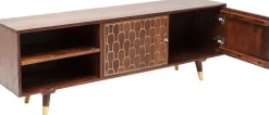 Szafki Rtv*KARE Design Szafka RTV Muskat 140x50cm Brązowa
