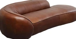 Szezlongi*KARE Design Szezlong Duży Ekskluzywny Brązowy Skóra Semianilinowa 252x108 Cm