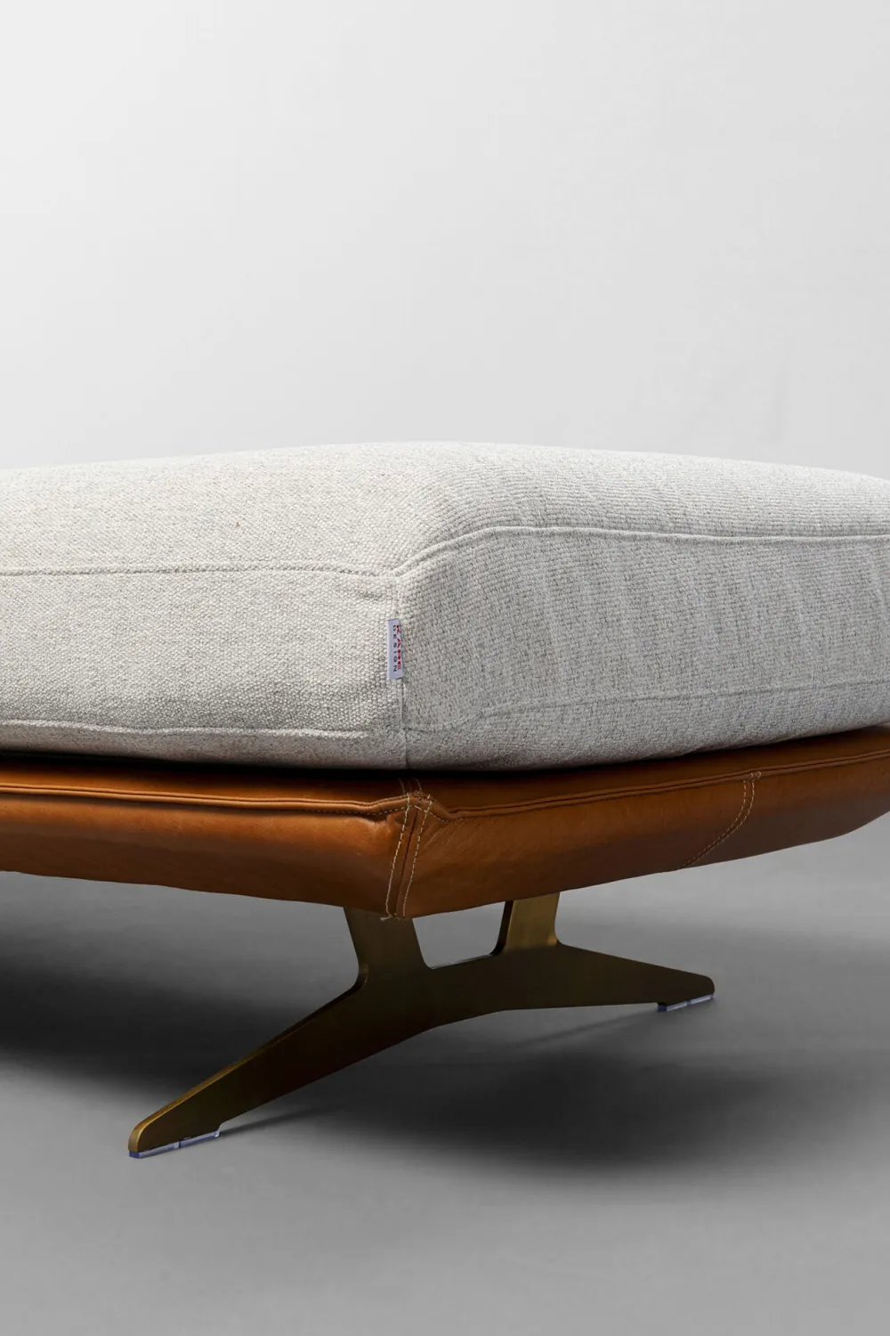 Szezlongi*KARE Design Szezlong - Leżanka Ekskluzywna Skóra Naturalna I Len 187 Cm
