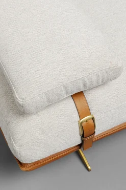 Szezlongi*KARE Design Szezlong - Leżanka Ekskluzywna Skóra Naturalna I Len 187 Cm