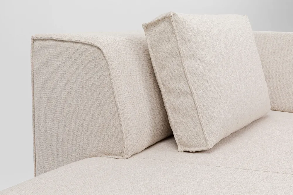 Szezlongi|Sofy Modułowe*KARE Design Szezlong Tapicerowany Kremowy Moduł Lewy 182x118 Cm
