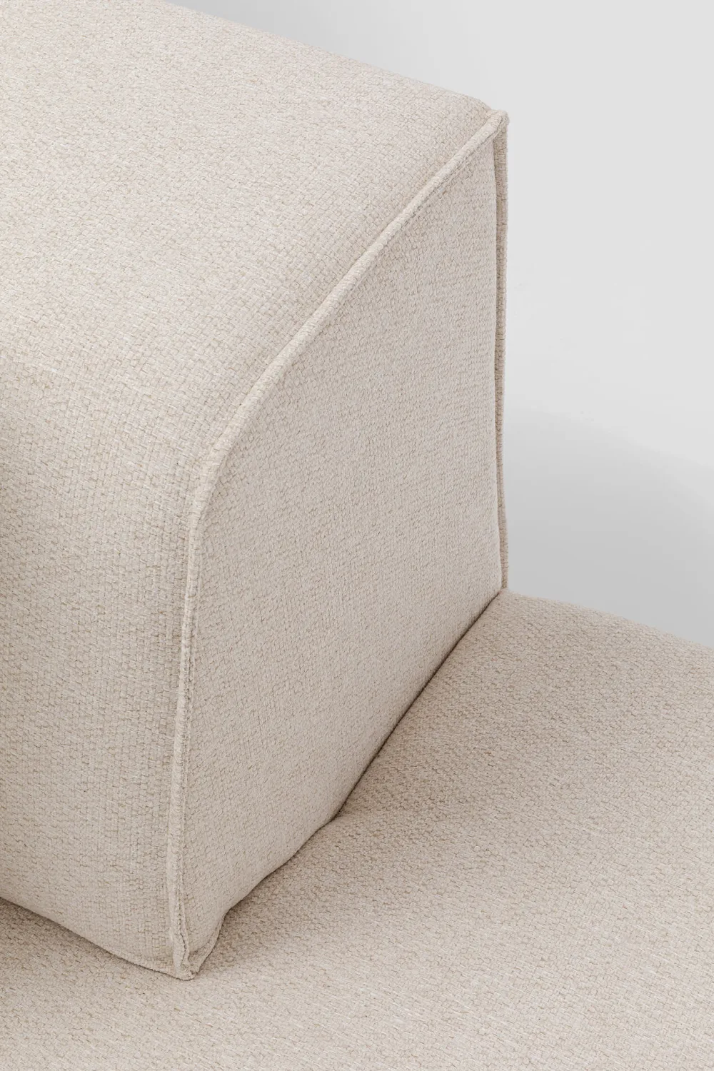 Szezlongi|Sofy Modułowe*KARE Design Szezlong Tapicerowany Kremowy Moduł Lewy 182x118 Cm