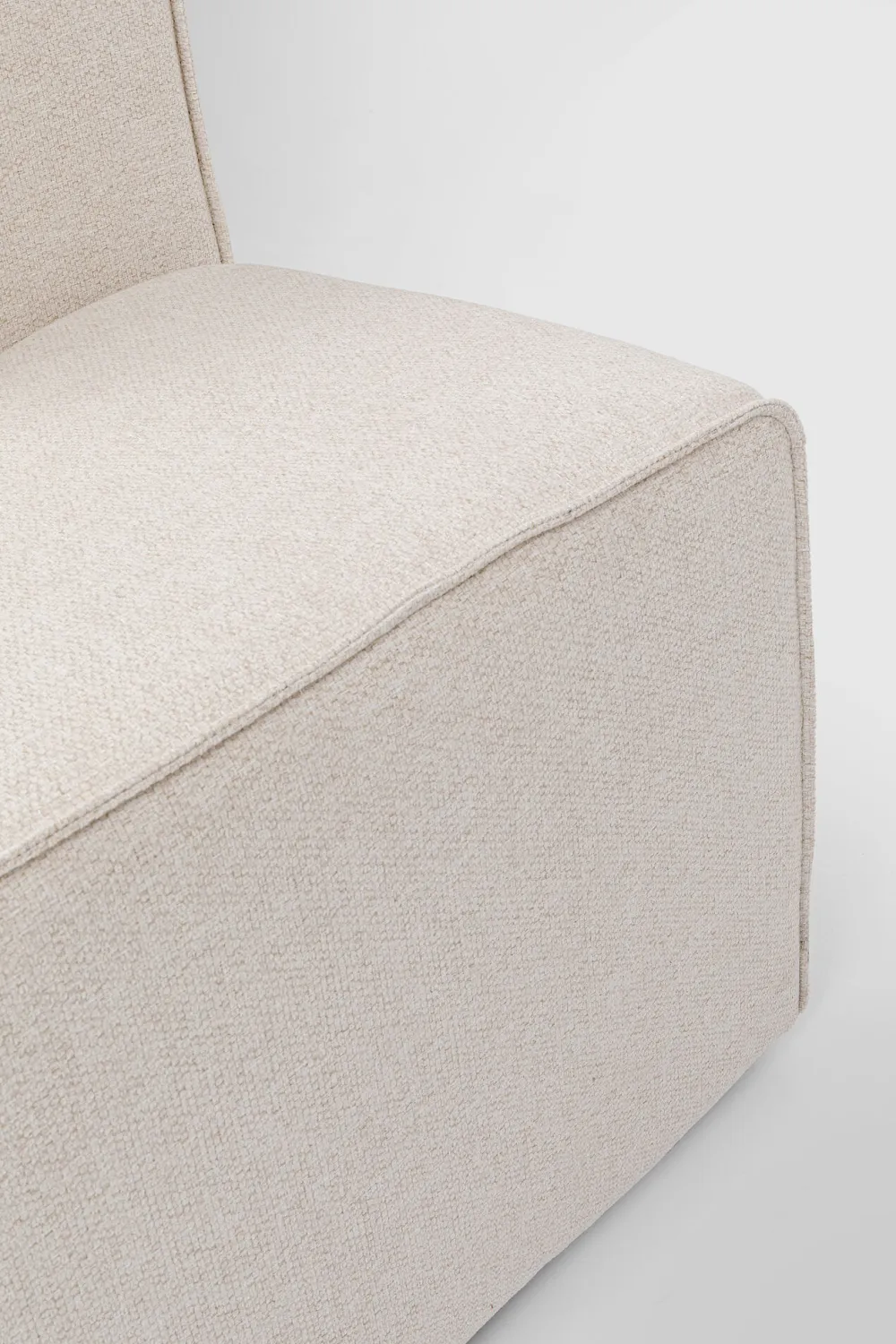 Szezlongi|Sofy Modułowe*KARE Design Szezlong Tapicerowany Kremowy Moduł Lewy 182x118 Cm