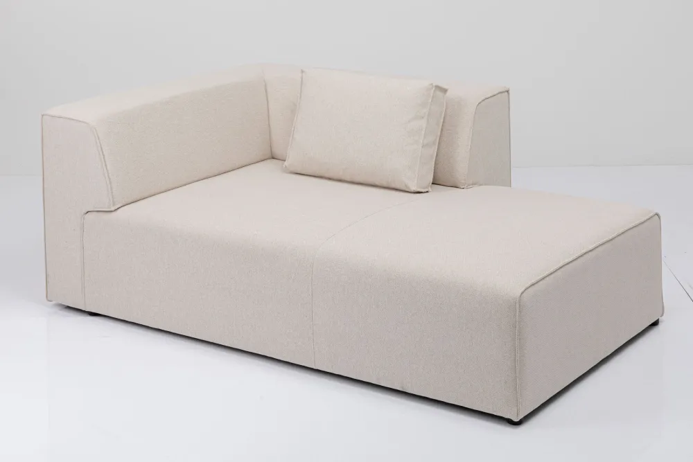 Szezlongi|Sofy Modułowe*KARE Design Szezlong Tapicerowany Moduł Kremowy Prawy 182x118 Cm