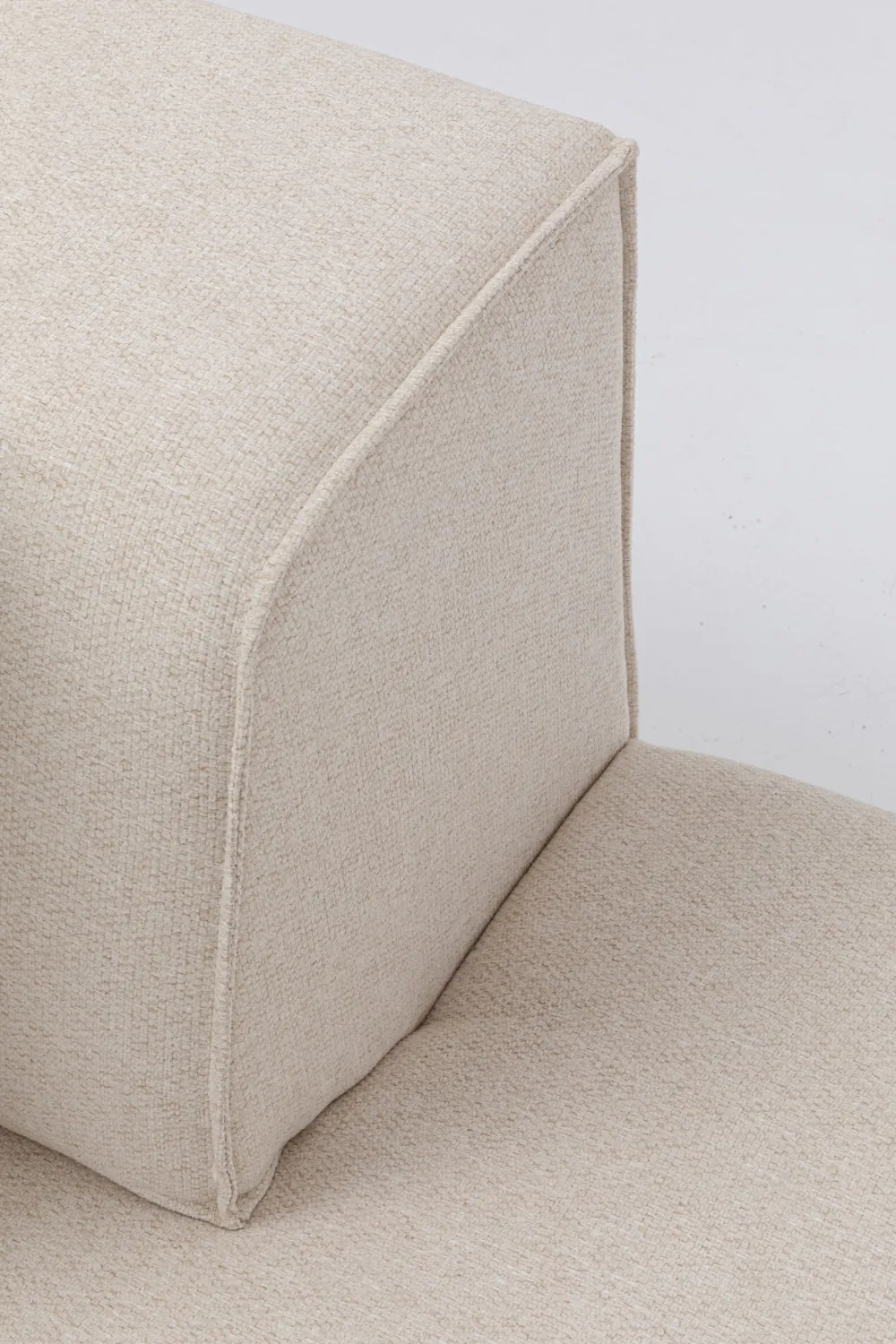 Szezlongi|Sofy Modułowe*KARE Design Szezlong Tapicerowany Moduł Kremowy Prawy 182x118 Cm
