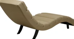 Szezlongi*KARE Design Szezlong Tapicerowany Oliwkowa Zieleń Nogi Bukowe Czarne 190 Cm