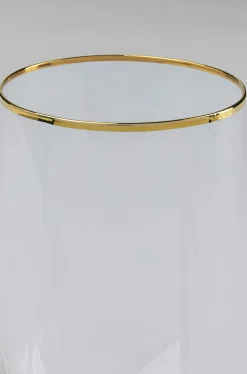 Zastawa Stołowa|Szklanki*KARE Design Szklanka Diamond Gold Rim 710 Ml Transparentna