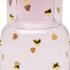 Zastawa Stołowa|Szklanki*KARE Design Szklanka Różowa Wzór Złote Serduszka 300 Ml