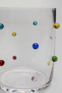Zastawa Stołowa|Szklanki*KARE Design Szklanka Transparentna Wzór Kolorowe Kulki 300 Ml