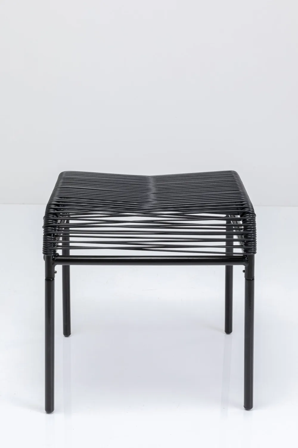 Taborety*KARE Design Taboret - Podnóżek Ogrodowy Acapulco 40x40 Cm Czarny