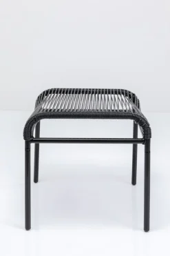 Taborety*KARE Design Taboret - Podnóżek Ogrodowy Acapulco 40x40 Cm Czarny