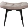 Taborety*KARE Design Taboret Vicky Velvet 48x37 Cm Szary