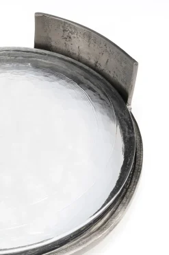 Zastawa Stołowa*KARE Design Taca Elio Ø39 Cm Aluminium I Szkło