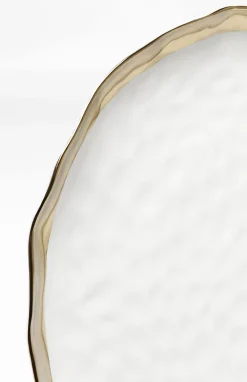 Zastawa Stołowa|Talerze*KARE Design Talerz Do Serwowania Bell Ø38 Cm Biało-złoty