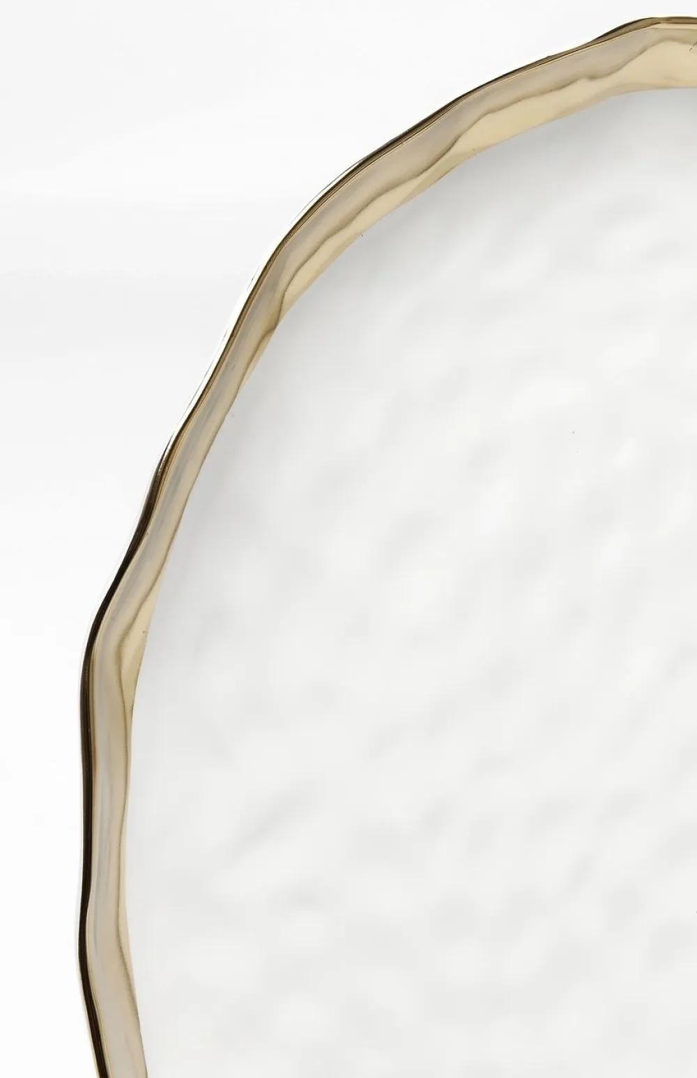Zastawa Stołowa|Talerze*KARE Design Talerz Do Serwowania Bell Ø38 Cm Biało-złoty