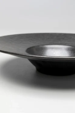 Talerze*KARE Design Talerz Głęboki Czarny Kamionkowy Ø27 Cm