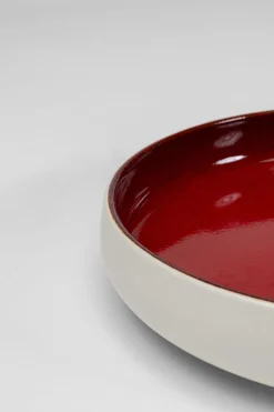 Zastawa Stołowa|Talerze*KARE Design Talerz Głęboki Czerwony Porcelana Ø21 Cm