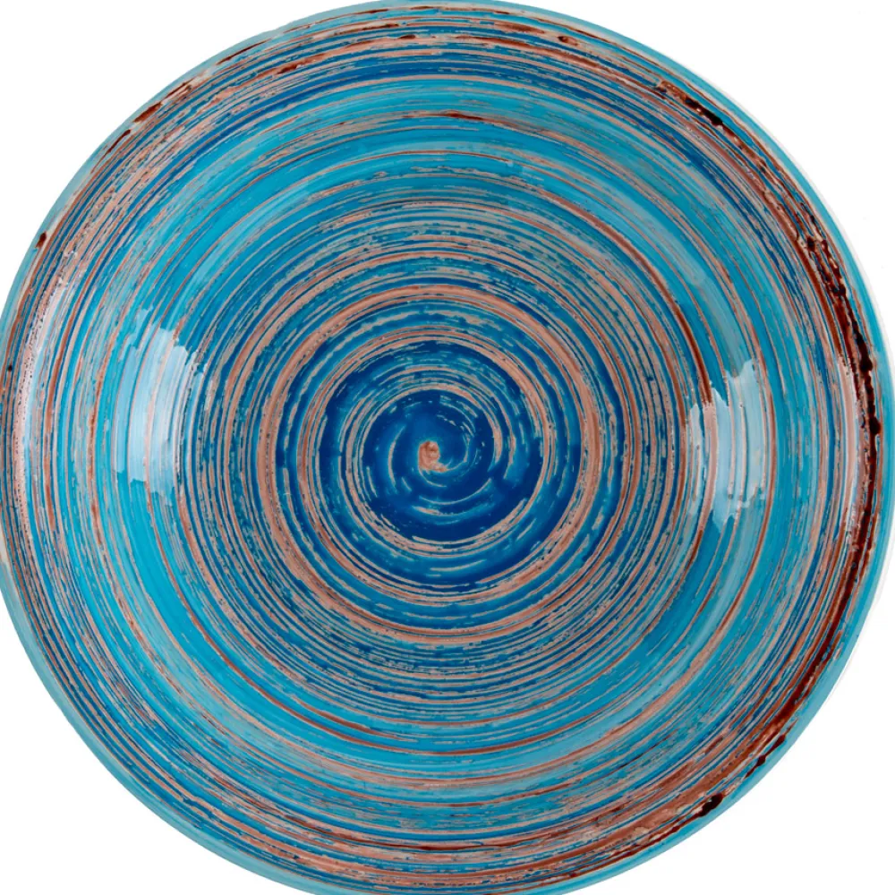 Zastawa Stołowa|Talerze*KARE Design Talerz Głęboki Swirl Ø21 Cm Niebieski