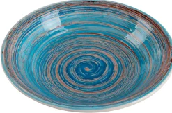 Zastawa Stołowa|Talerze*KARE Design Talerz Głęboki Swirl Ø21 Cm Niebieski