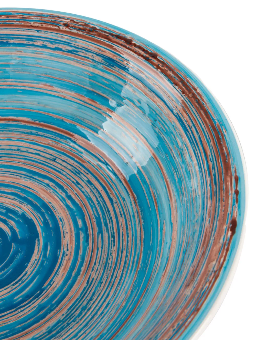 Zastawa Stołowa|Talerze*KARE Design Talerz Głęboki Swirl Ø21 Cm Niebieski