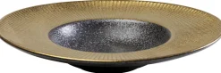 Zastawa Stołowa|Talerze*KARE Design Talerz Głęboki Z Porcelany Czarno-złoty Ø22 Cm