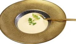 Zastawa Stołowa|Talerze*KARE Design Talerz Głęboki Z Porcelany Czarno-złoty Ø22 Cm