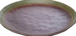 Talerze*KARE Design Talerz Obiadowy Fioletowo-zielony Kamionka Ø27 Cm