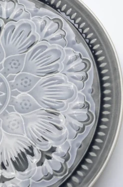 Talerze*KARE Design Talerz Obiadowy Sicilia Mandala Ø27 Cm Szary
