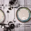 Zastawa Stołowa|Talerze*KARE Design Talerz Organic ∅20 Cm Biało-niebieski