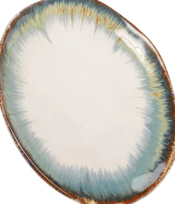 Zastawa Stołowa|Talerze*KARE Design Talerz Organic ∅20 Cm Biało-niebieski