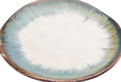Zastawa Stołowa|Talerze*KARE Design Talerz Organic ∅20 Cm Biało-niebieski