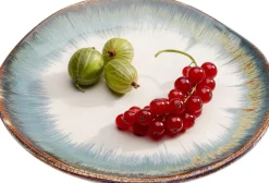 Zastawa Stołowa|Talerze*KARE Design Talerz Organic ∅20 Cm Biało-niebieski