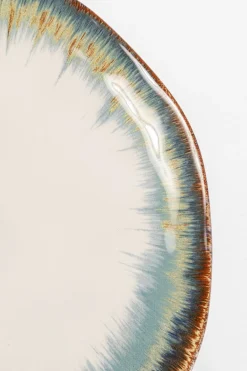 Zastawa Stołowa|Talerze*KARE Design Talerz Organic ∅20 Cm Biało-niebieski