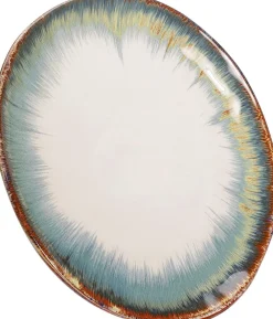 Zastawa Stołowa|Talerze*KARE Design Talerz Organic ∅26 Cm Biało-niebieski