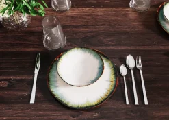 Zastawa Stołowa|Talerze*KARE Design Talerz Organic ∅26 Cm Biało-niebieski