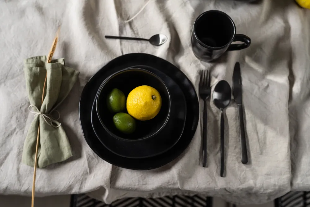 Zastawa Stołowa|Talerze*KARE Design Talerz Organic 20 Cm Czarny
