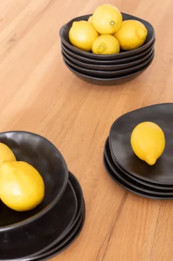Zastawa Stołowa|Talerze*KARE Design Talerz Organic 20 Cm Czarny
