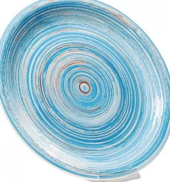 Zastawa Stołowa|Talerze*KARE Design Talerz Swirl Ø27 Cm Niebieski