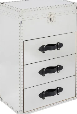 Konsole I Toaletki*KARE Design Toaletka Z Lustrem I Szufladami Glamour Stal Nierdzewna 65x100 Cm