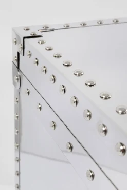 Konsole I Toaletki*KARE Design Toaletka Z Lustrem I Szufladami Glamour Stal Nierdzewna 65x100 Cm