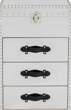 Konsole I Toaletki*KARE Design Toaletka Z Lustrem I Szufladami Glamour Stal Nierdzewna 65x100 Cm