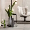Wazony*KARE Design Wazon Brillar Cylinder Ø22x44 Cm Czarno-biały