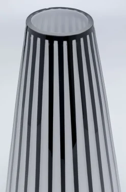 Wazony*KARE Design Wazon Brillar Cylinder Ø22x44 Cm Czarno-biały