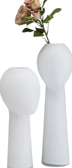 Wazony*KARE Design Wazon Cabeza 18x50 Cm Biały