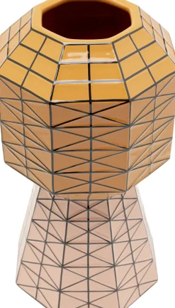 Wazony*KARE Design Wazon Ceramiczny Nowoczesny Pomarańczowo-różowy 15x28 Cm