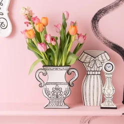 Wazony*KARE Design Wazon Ceramiczny Z Uchwytami Biały 23x24 Cm
